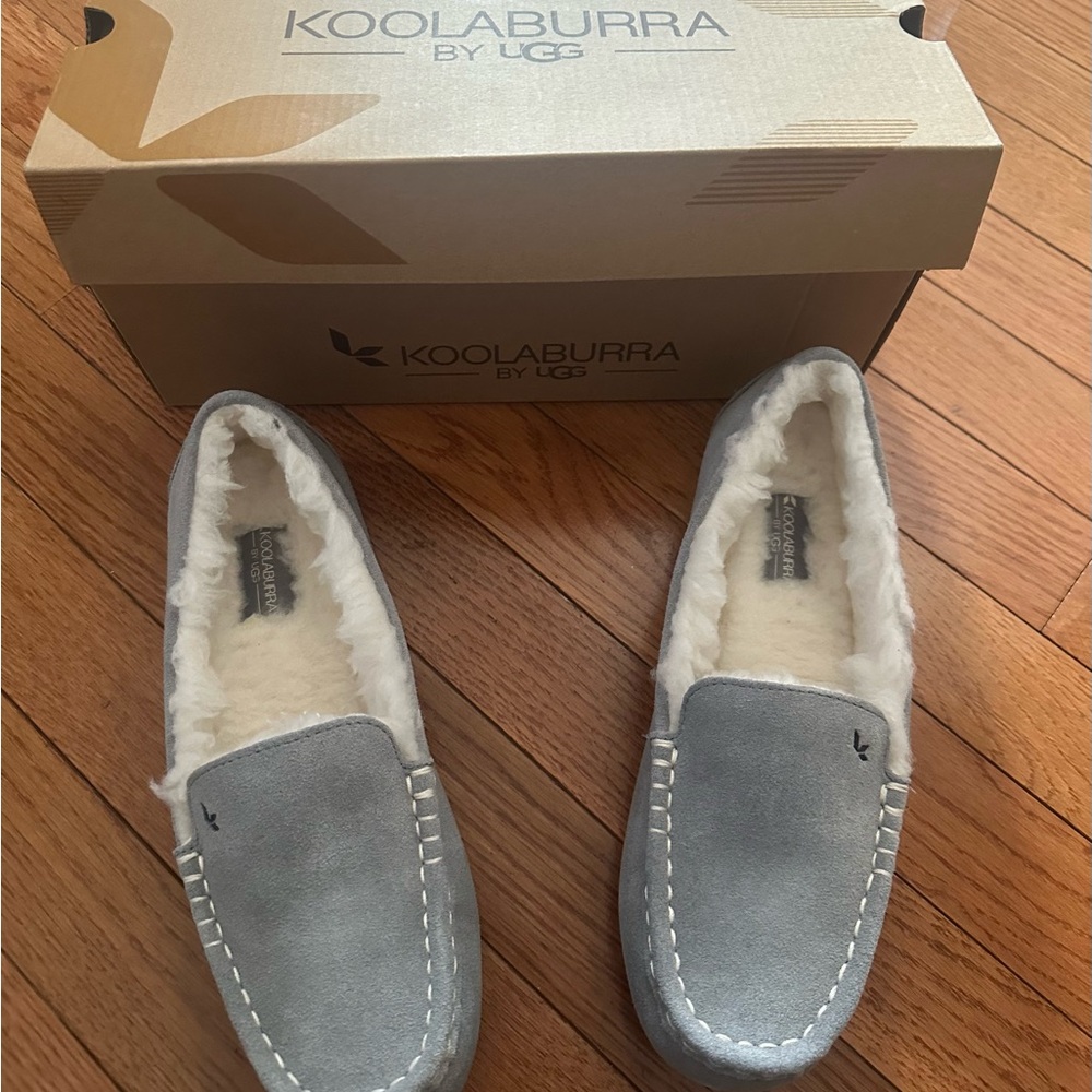 Koolaburra by UGG Gray Suede Slippers